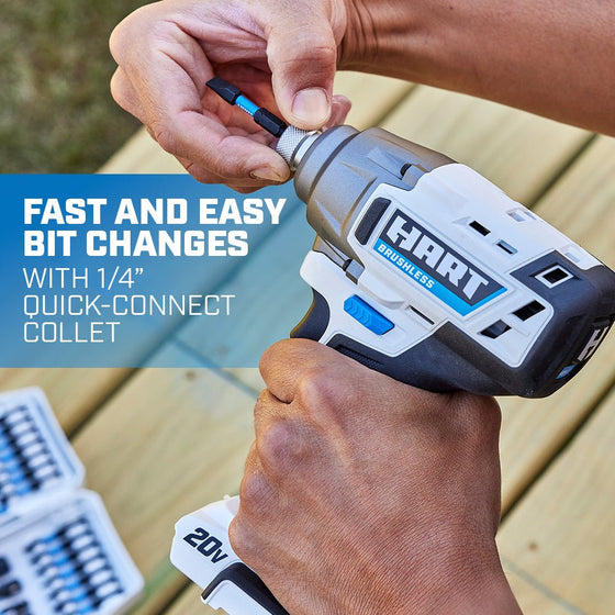 20V 1/4" Brushless Impact Driver Kit