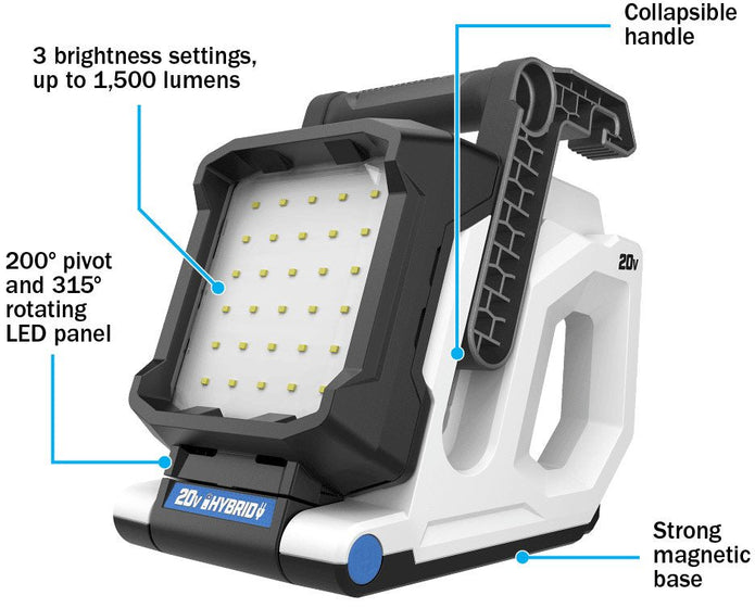 20V Hybrid Magnet Light (Battery and Charger Not Included)