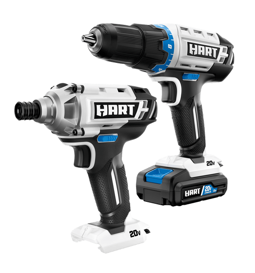 20V 1/2" Cordless Drill/Driver & Impact Driver Combo Kit