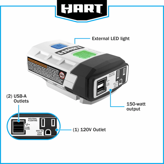 20V Power Source/Inverter (Battery and Charger Not Included)