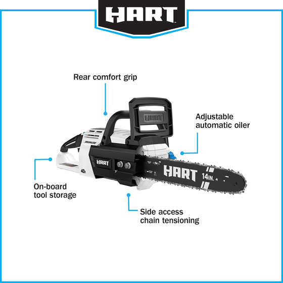 40V 14" Cordless Brushless Chainsaw Kit