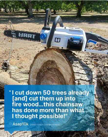 Testimonial - 40V Brushless 14" Chainsaw Kit